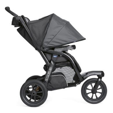 Chicco, Trio Activ3, wózek głęboko-spacerowy + pasy do mocowania gondoli, Iron