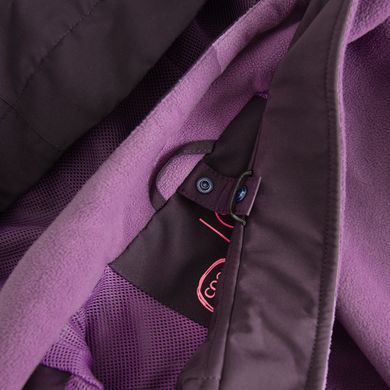 Cool Club, Wodoszczelna kurtka dziewczęca z kapturem, 3w1, Kurtka softshell, fioletowa