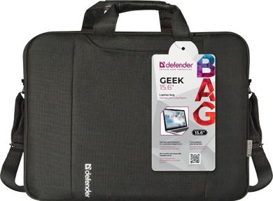 Defender, Geek, torba do laptopa, 15.6", czarna