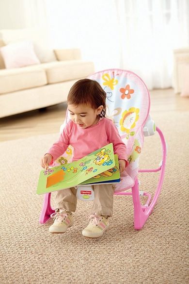 Fisher-Price, fotelik-bujaczek, różowy