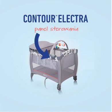 Graco, Contour Electra, łóżeczko niemowlęce z funkcją wibracji, Black