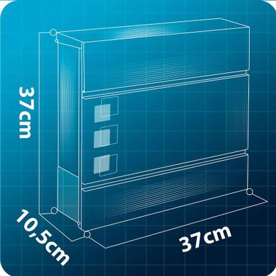 Humberg, skrzynka na listy, antracyt, 37-37-10,5 cm, HM-863