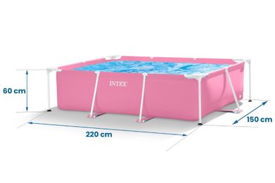 Intex, basen ogrodowy stelażowy, 15w1, 220-150-60 cm