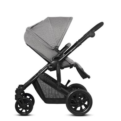 Kinderkraft, Prime Lite, wózek wielofunkcyjny 3w1, Grey