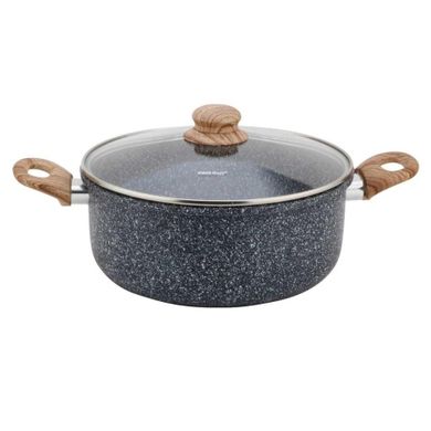 Kinghoff, garnek marmurowy z koszem do smażenia, 4l, kh-1985