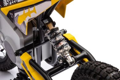 Lean Cars, A9901, motor crossowy, pojazd na akumulator, żółty