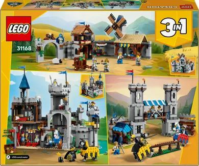 LEGO Creator 3 w 1, Średniowieczny zamek rycerzy konnych, 31168