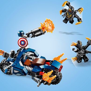 LEGO Marvel Super Heroes, Kapitan Ameryka - atak Outriderów, 76123