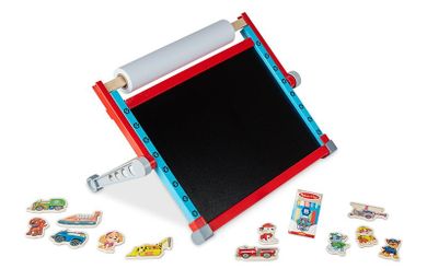 Melissa & Doug, Psi Patrol, Tabletop Art Center, dwustronna tablica edukacyjna