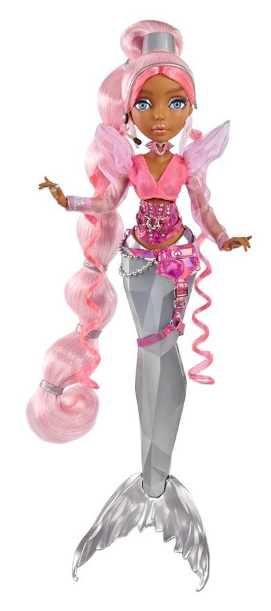 Mermaze Mermaidz, Syrenka Harmonique, lalka modowa zmieniająca kolor, pink