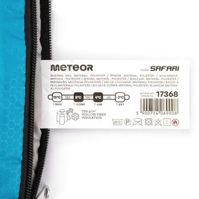 Meteor, Safari, śpiwór, rozmiar L, niebieski