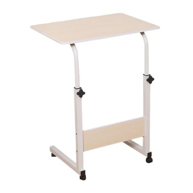 Mobilny stolik pod laptopa, kawowy, biały