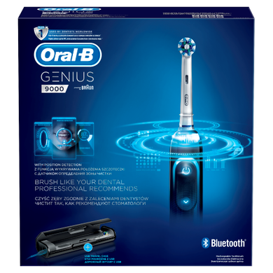 Oral-B, Genius 9000 Black, szczoteczka elektryczna do zębów