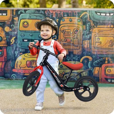 Ricokids, Funnu, rowerek biegowy dla dzieci, czarny