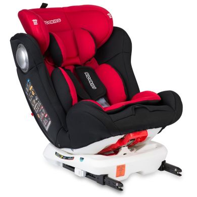 Ricokids, Spinway Pro, fotelik samochodowy, isofix, 0-36 kg, czerwony