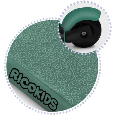 Ricokids, Todi, hulajnoga 3-kołowa, zielona
