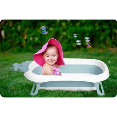 Ricokids, wanienka dla niemowląt z termometrem, biało-niebieska