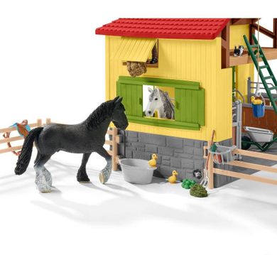 Schleich, Farm World, Końska stajnia, zestaw, 42485
