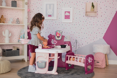 Smoby, Baby Nurse, Kącik opiekunki, domek dla lalki