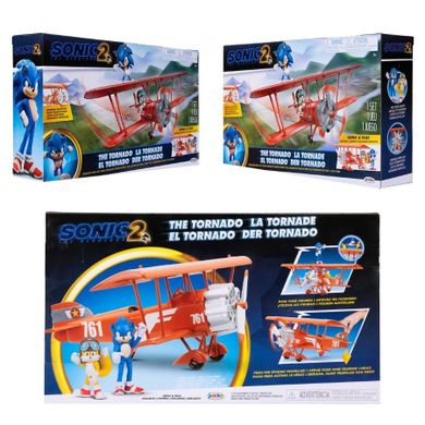 Sonic 2, Sonic i Tails, samolot, zestaw z figurkami