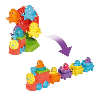 Tomy, Toomies, pociąg z jajeczkami 2w1, zabawka interaktywna