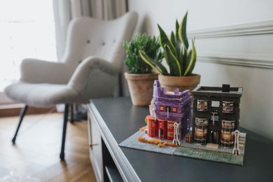 Trefl, Buduj z cegły, Harry Potter, Weasley & Weasley Shop, zestaw kreatywny
