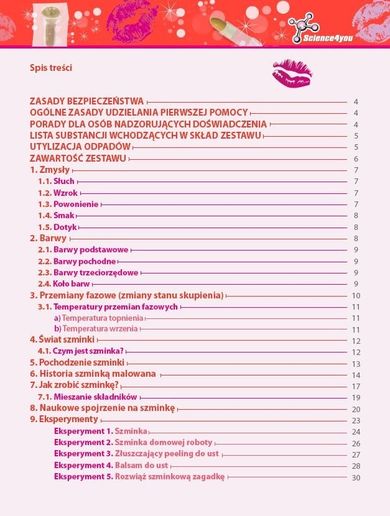 Trefl, Science4You, Fabryka szminek, zestaw L