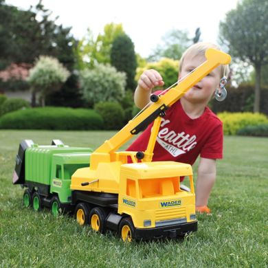 Wader, Middle Truck, dźwig, żółty