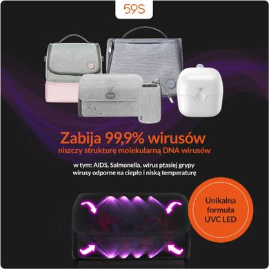59S, Mommy Bag, przenośna torba do sterylizacji UVC LED, zabija 99,9% wirusów