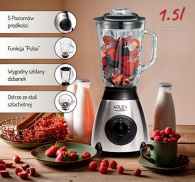 Adler, blender kielichowy, 600W, AD 4070