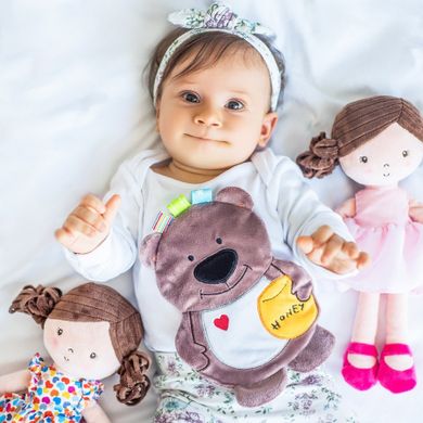 BabyOno, lalka Lena, maskotka, różowa