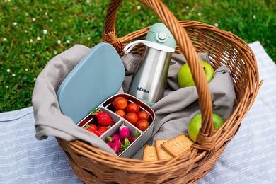 Beaba, lunchbox ze stali nierdzewnej, Baltic Blue