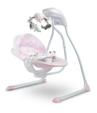 Caretero, Raffi, huśtawka, krzesełko, leżaczek, 3w1, pink