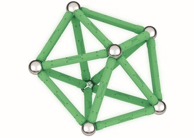 Geomag, Glow Recycled, konstrukcyjne klocki magnetyczne, 42 elementów