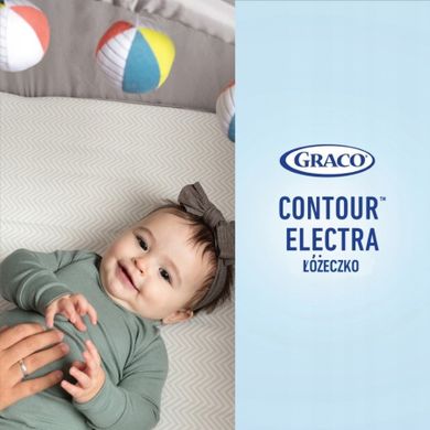 Graco, Contour Electra, łóżeczko niemowlęce z funkcją wibracji, Black