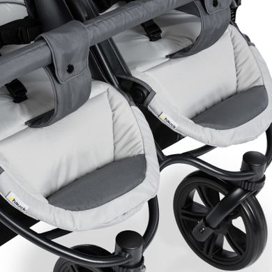 Hauck, Roadster Duo SLX, wózek bliźniaczy, grey/silver