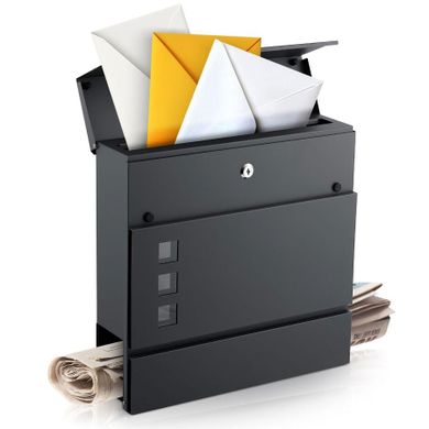 Humberg, skrzynka na listy, antracyt, 37-37-10,5 cm, HM-863