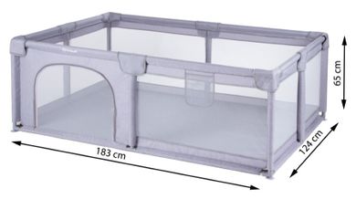 Kidwell, Fanko, kojec, gray, 120-180 cm