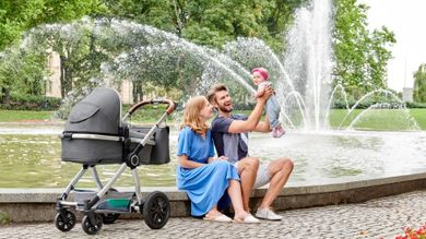 Kinderkraft, Veo, wózek wielofunkcyjny 2w1, 0-15 kg, szary