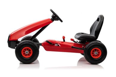 Lean Toys, Gokart, pojazd na pedały, czerwony
