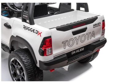 Lean Toys, Toyota Hilux, pojazd na akumulator, biały
