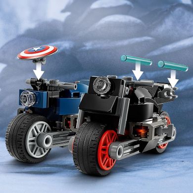 LEGO Marvel, Motocykle Czarnej Wdowy i Kapitana Ameryki, 76260