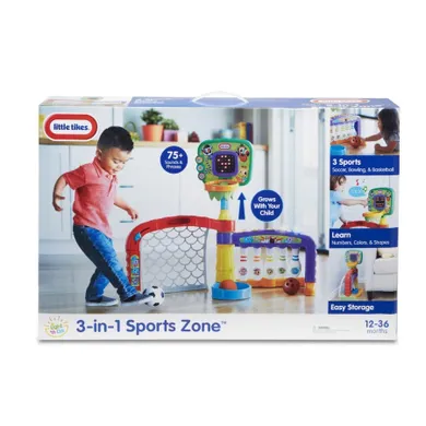 Little Tikes, Sportowe Centrum Aktywności 3w1, bramka, kosz, kręgle