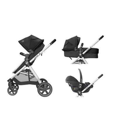 Maxi-Cosi, Zelia2, wózek wielofunkcyjny 2w1, Essential Black