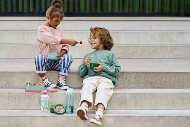 Mepal, Campus, Little Farm, lunchbox, bidon i pojemnik na owoce, zestaw