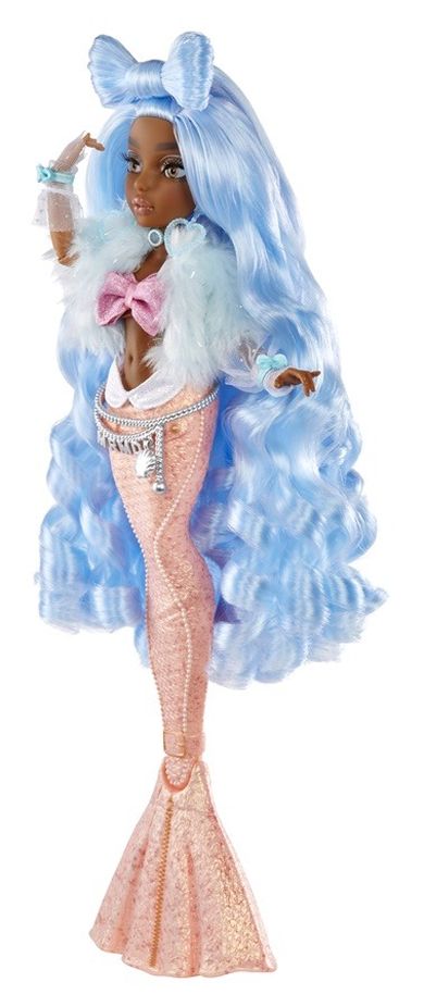 Mermaze Mermaidz, Syrenka Shellnelle, lalka modowa zmieniająca kolor, blue