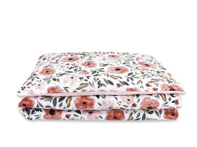 MimiNu, Kwiaty Begonii, 2-częściowy komplet pościeli, 90-120 cm