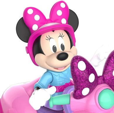 Myszka Minnie, zestaw figurek ze skuterem, pojazd