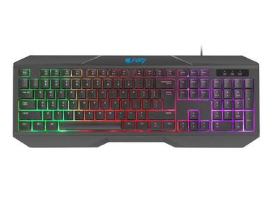 Natec, Fury, zestaw, 4w1, Thunderstreak 3.0 US, klawiatura + mysz + słuchawki + podkładka, NFU-1674