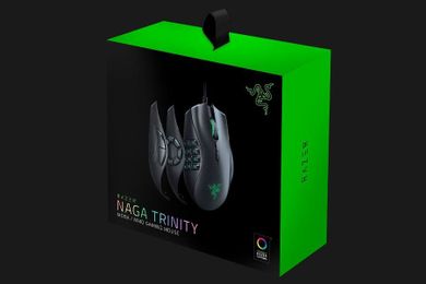 Razer, Naga Trinity, mysz optyczna, 16000 Dpi, czarna